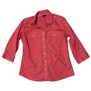 Land's End Button Up Top